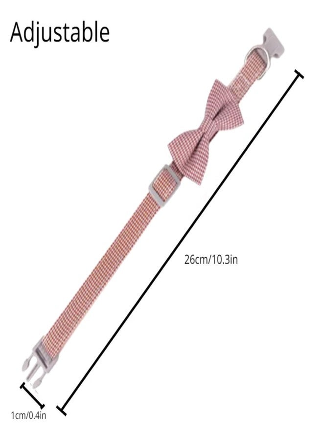 KittuPet ربطة عنق قابلة للتعديل بنقشة مربعات من KittuPet، مناسبة للجراء، لون بني - Image 2